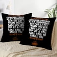 thumbnail image 3 of LALILO Throw Pillow Covers Coffee Quote And Black Card Coffee Cup Cushion Cover 18" x 18", 2 Pack, 3 of 6