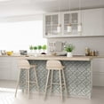 thumbnail image 6 of Mi Alma Vinyl Peel and Stick Vintage Rustic R22 Backsplash Tile Stickers, Gray and White, 4" x 4" (24-Pack), 6 of 10
