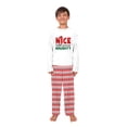 thumbnail image 5 of Christmas Family Matching Pajamas Set, Red and White Festive Striped Pants, Size NB - Men 6XL And Pets, 5 of 7