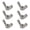 C, variant on 6pcs Steel Wing Nut Steel Nut Corrosions Resistant Nut Upgrades for Easy Hand Tightening In Various Construction