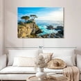thumbnail image 2 of Elephant Stock Bright Pebble Beach Wall Art - Horizontal Canvas Wall Art - Living Room Wall Decor - Beach Canvas - Blue And Brown Decor - 45" x 30", 2 of 6
