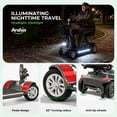 thumbnail image 3 of Arshin 4-Wheel Mobility Scooter for Seniors,Easy-to-Use,Foldable & Lightweight,300lbs,Red, 3 of 8