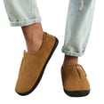 thumbnail image 1 of Zapatos para Sin Cordones Casa Hombres Cuero Gamuza Cómodo Cálido Felpa Interior/Exterior Pies Diabéticos Hinchados, 1 of 9