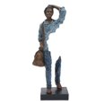 thumbnail image 2 of Figura creativa, estatua, adorno de escritorio, recuerdo, arte de colección, escultura humana Azul, 2 of 9