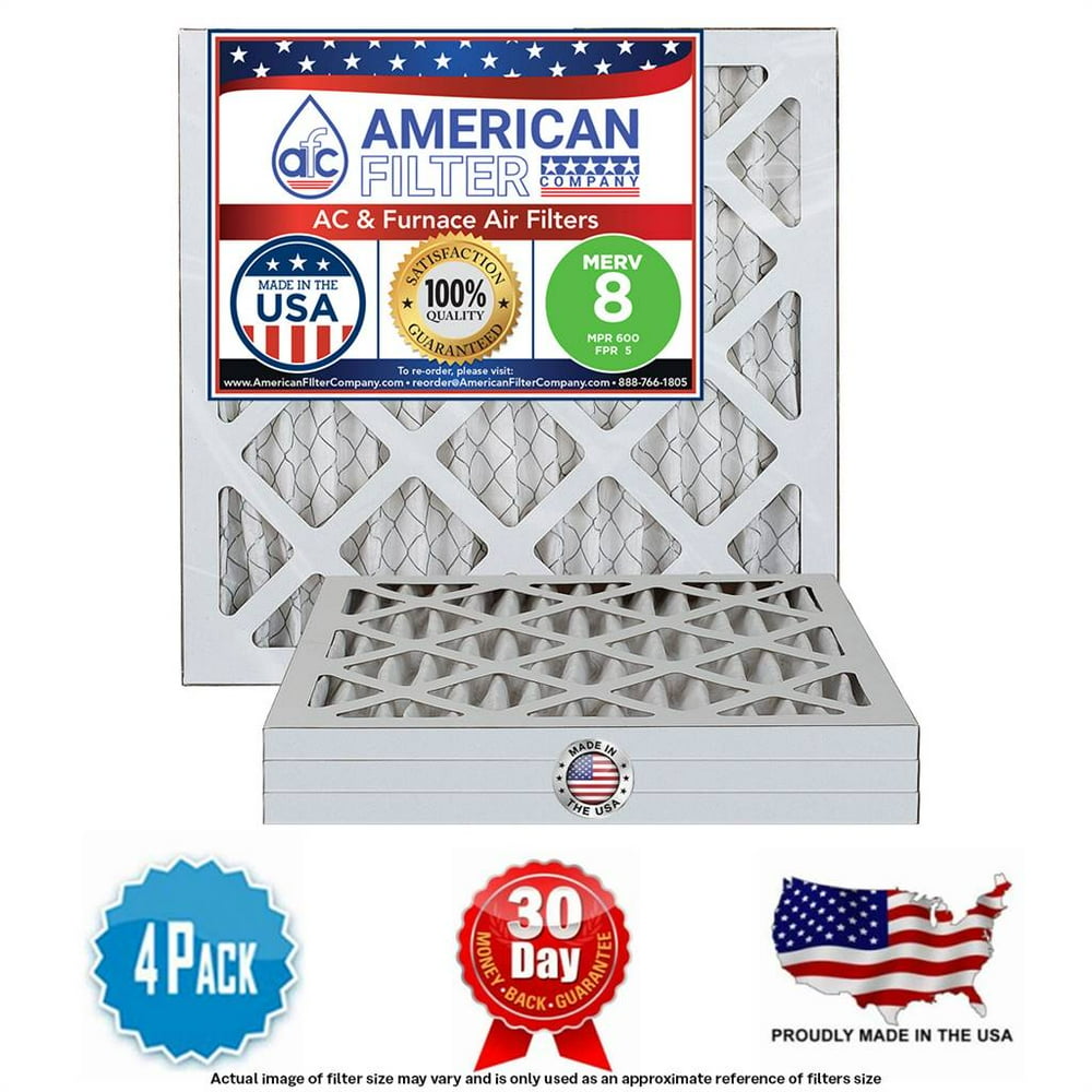 American Filter Company Brand Compatible to 16x16x1 Air Filters MERV 8 (MPR 600 FPR 5) Type