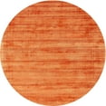 thumbnail image 1 of Ahgly Company Indoor Round Contemporary Orange Red Area Rugs, 7' Round, 1 of 6