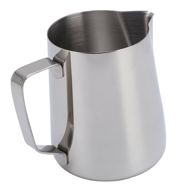 600ml Jarra Para Espumar Leche De Acero Inoxidable, Taza Cremera Para Espumar Leche, Jarra Barista Para Vaporizar Leche Con Escala Clara Para Arte En Latte, Café En Casa