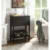 4D Concepts Simplicity 3 Drawer Chest, Black, Solid Wood, 23.6" x 13" x 30.7"