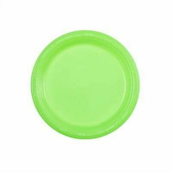 Hanna K. Signature Reusable Plastic Plates Lime Green For All Parties 7" 50Ct