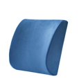 thumbnail image 1 of Almohada de apoyo lumbar cómoda OriginalSourcing para silla de oficina - Cojín de espuma viscoelástica pura para respaldo de automóvil Regalos para el día del padre para hombres y mujeres (azul), 1 of 2
