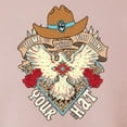thumbnail image 6 of Wild Bobby Home Is Where You Hang Your Hat Country Eagle Pop Culture Unisex Crewneck Sweatshirt, Blush Pink, Medium, 6 of 6