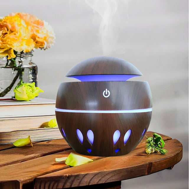 Up to 65% off!Humidifiers for Car and Bedroom New Portable Air- Aroma Essential Oil Diffuser LED Aroma Aromatherapy Humidifier