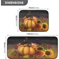 thumbnail image 2 of Autumn Witch Pumpkin Kitchen Rugs 2 Pieces, Harvest Season Floor Mat Room Area Rug Washable Carpet Perfect for Living Room Bedroom Entryway Carpet Runner, 2 of 7