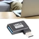 thumbnail image 5 of Adaptador Tipo C A USB 3.0, Adaptador USB C A USB 3.0 De 90 Grados Carcasa Ligera De aleación De Aluminio Para Oficina Para Trabajo, 5 of 7