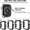 thumbnail image 2 of Apple Watch Case Series 7 for 45mm/41mm with Built-in Tempered Glass Screen Protector (All Watch Series), Guard Bumper Full coverage Cover for Apple Watch Case, Color, 2 of 7