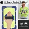 thumbnail image 2 of Dteck Samsung Galaxy Tab A7 Lite Case 8.7" w/ Screen Protector, 360 Rotating Hand Strap Stand Heavy Duty Shockproof Rugged Case w/ Shoulder Strap for Galaxy Tab A7 Lite SM-T220/T225/T227,Navy + Green, 2 of 6