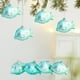thumbnail image 1 of xihome Paquete de 4 adornos navideños de plstico para rbol, decoraciones colgantes de formas curiosas, rosa, dorado, verde, plateado y brillantes., 1 of 6