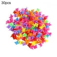 thumbnail image 2 of AURORA TRADE 30 Pcs/Set Children Hairpins Solid Color Butterfly Shape Small Plastic Kids Hair Clips for Gift, 2 of 8
