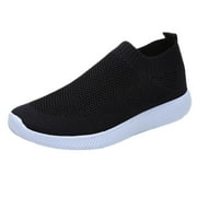 Women's Sports Sneakers Mesh Breathable Running Shoes Outdoor Solid Lightweight Athletic Footwear for Women