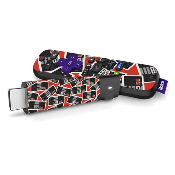MightySkins ROSTSPL-Retro Controllers 3 Skin for Roku Streaming Stick Plus - Retro Controllers 3