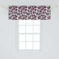 thumbnail image 2 of Ambesonne Fruit Window Valance, Cut and Whole Pomegranates Growing on Branch with Green Leaves Pattern, Curtain Valance for Kitchen Bedroom Decor with Rod Pocket, 54" X 18", Pale Grey Maroon Green, 2 of 3