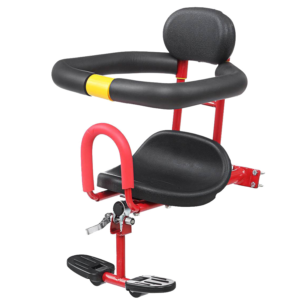 HOMEMAXS Adjustable Front Safety Seat Children Bike Seat with Quick