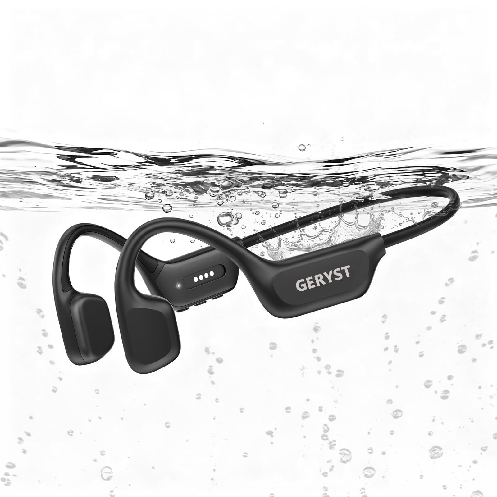 Bone Conduction Headphones, IPX8 Waterproof Swimming Headphones, Open Ear Earphones with MP3 Mode 8GB Memory up to 12 Hours Playtime, Bluetooth 6.0 Sports Earbuds Secure Fit for Running and Fitness