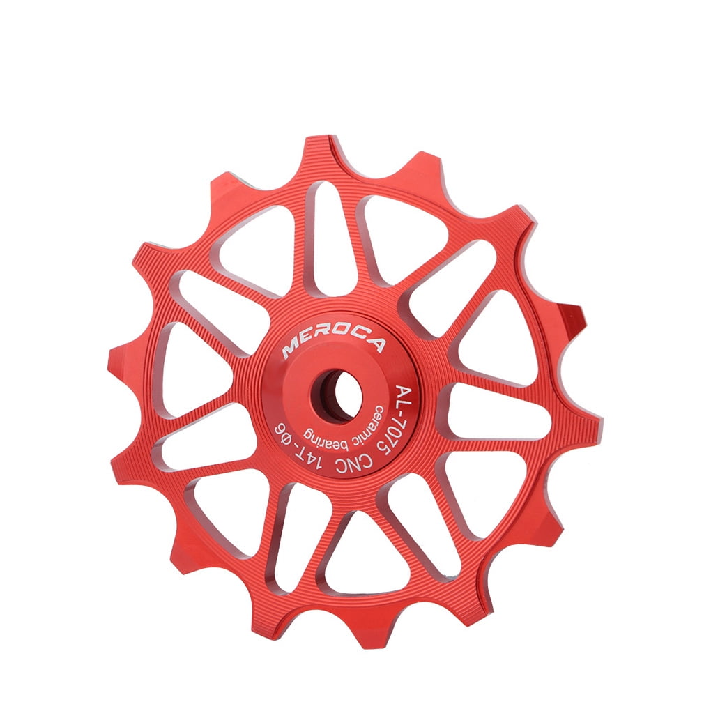 cusimax Black/Red/Gold Road Bike Ceramic Pulleys Mountain Rear Derailleur Professional Wear