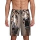 thumbnail image 1 of Fotbe Funny Horse Faces Expressions Pantalones Cortos de Pijama para Hombre, Ropa de Dormir, Pantalones de Pijama Cortos para Hombre-Small, 1 of 6