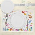 thumbnail image 3 of Ambesonne Colorful Place Mats Set of 4, Teen Celebration, Standard Size, Multicolor, 3 of 6