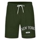 thumbnail image 4 of Pantalones cortos casuales de verano con estampado de letras para hombre, de poliéster ligero, para uso informal., 4 of 4