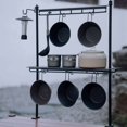 thumbnail image 5 of Storage Rack Folding Multi-Layer Rack Camping Tabletop Double-Layer Storage Rack Cutlery Rack Light Rack Long Style, 5 of 8