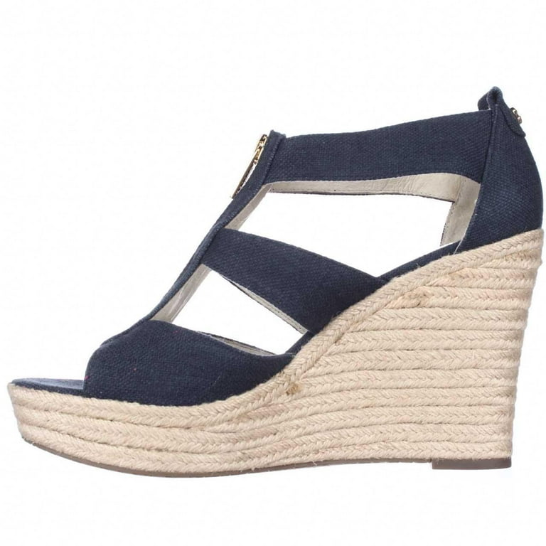 Michael kors hotsell navy blue wedges
