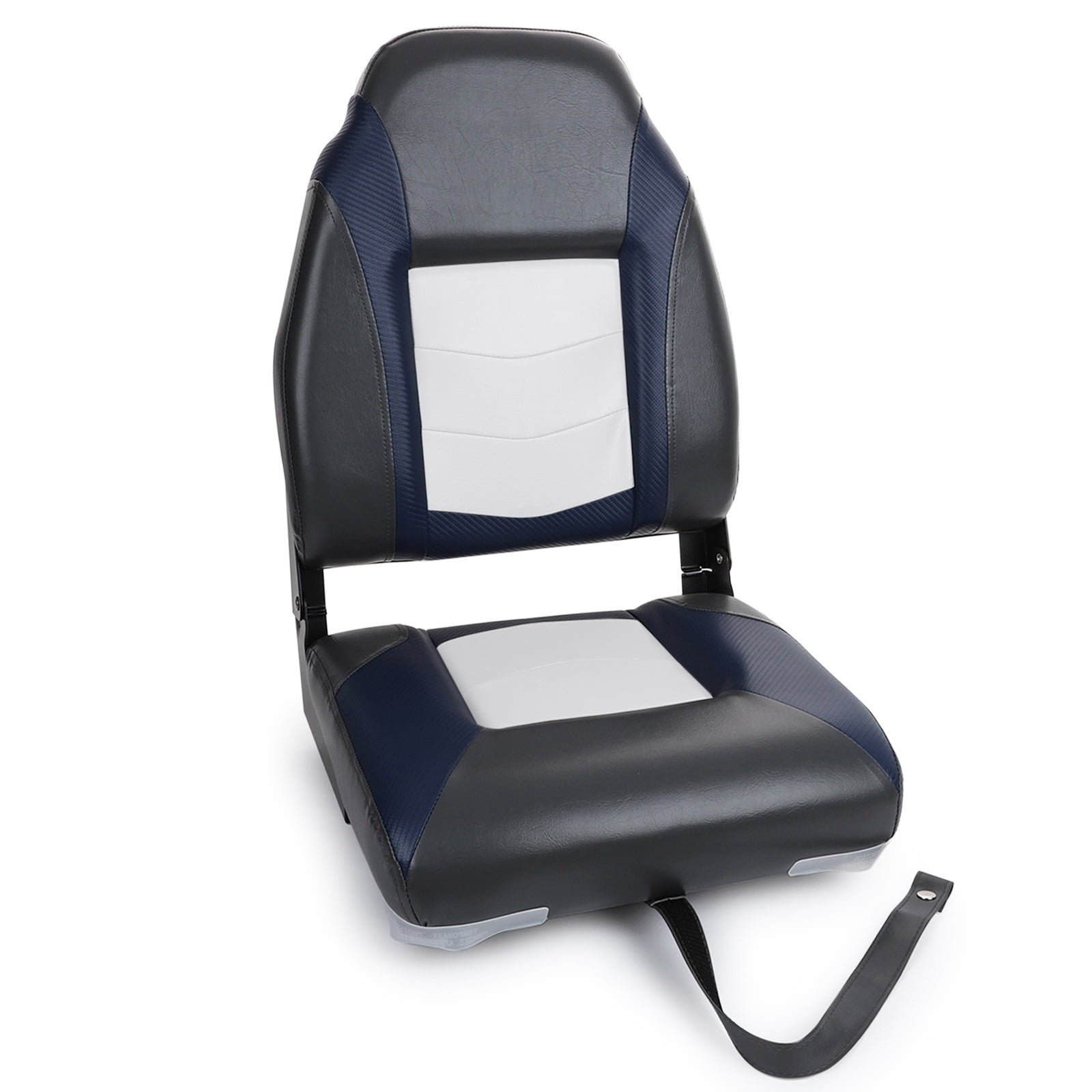 NORTHCAPTAIN S1 Deluxe High Back Folding Boat Seat,Stainless Steel