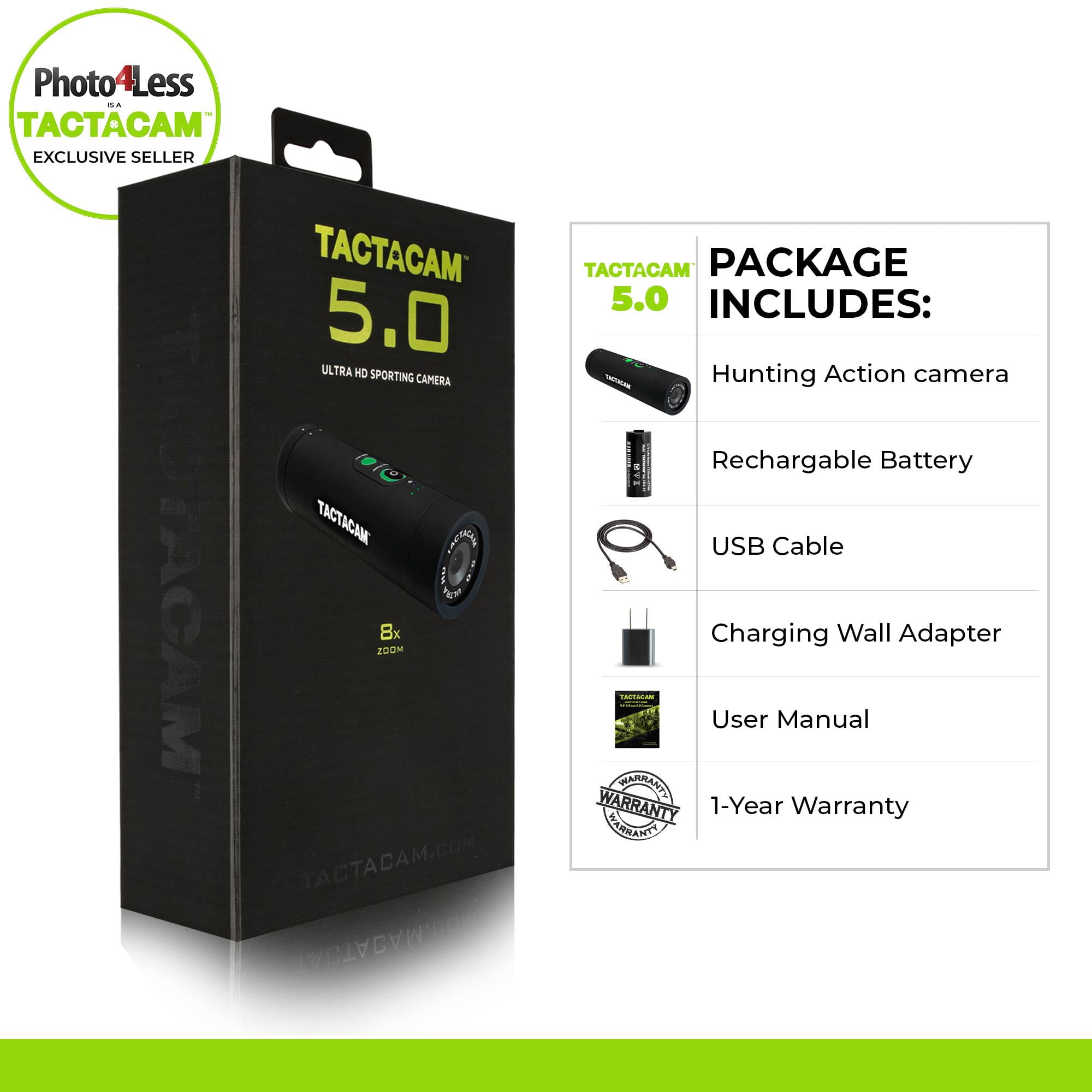 Tactacam 5.0 - Action Camera - 4K / 30 Fps - Wi-Fi