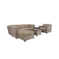 thumbnail image 4 of TK Classics Florence Wicker 8 Piece Patio Conversation Set with End Table and 2 Sets of Cushion Covers, 4 of 9