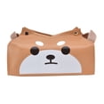 thumbnail image 3 of Cartoon Tissue Box Leather Exquisite Cute Dog Shape V Shaped Opening Button Design Tissue Paper Box Holder Shiba Inu, 3 of 5