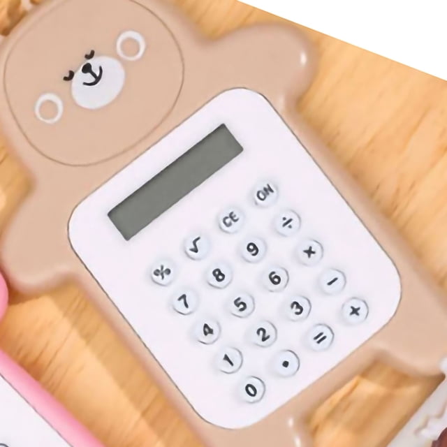 Lindos Caculadores Caculatator Estudiante Calculadora Mini Calculadora Oso Caculatator Calculadora Portátil Cute Bear Style Calculadora De 8 Dígitos Mini Calculadora De Dibujos