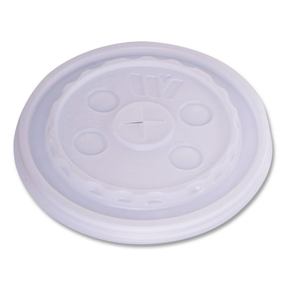 Slotted Plastic Lids for 12 oz to 24 oz Cold Cups and Bowls - Translucent (1000/Carton)