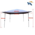thumbnail image 2 of Canddidliike 12'x12' Pop-Up Gazebo Tent Outdoor Canopy with Strong Steel Frame Storage Bag - Gray, 2 of 6