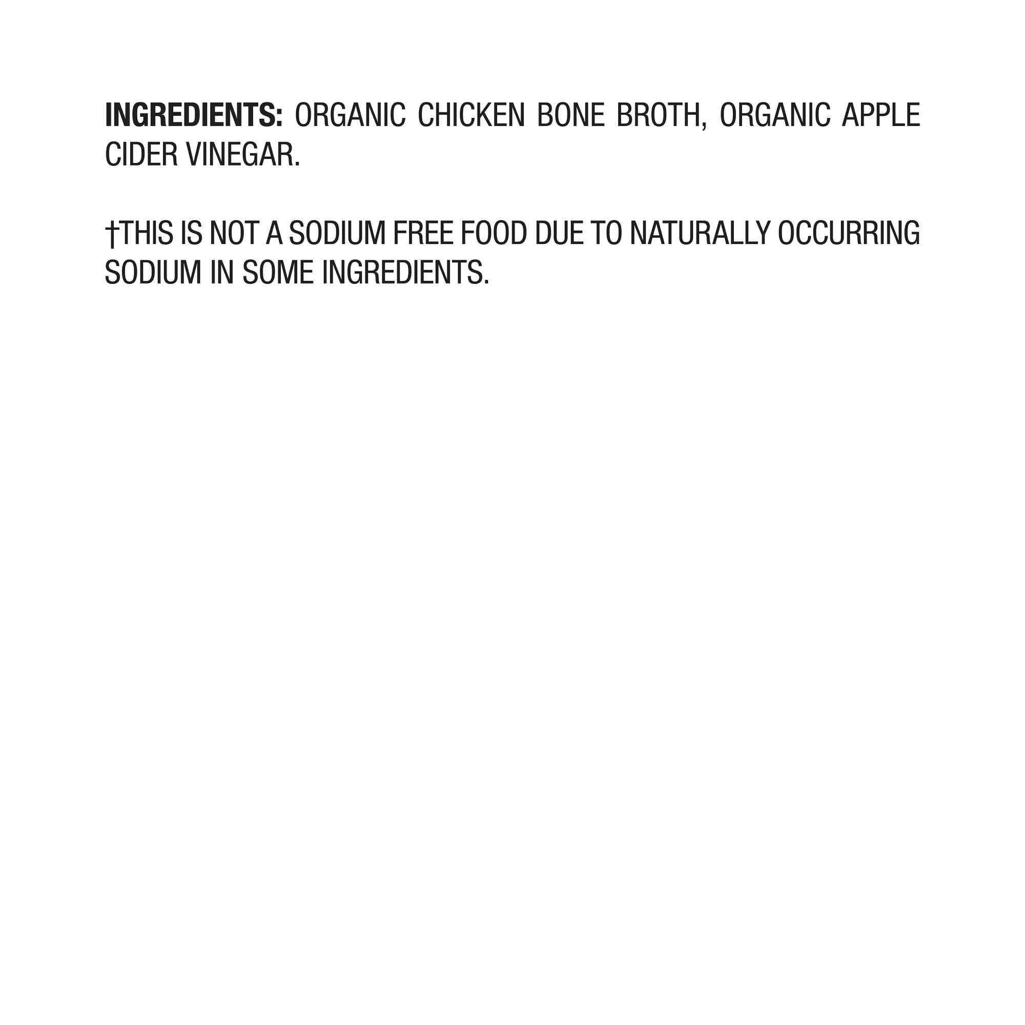 Pacific Foods Organic Unsalted Chicken Bone Broth, 32 oz Carton