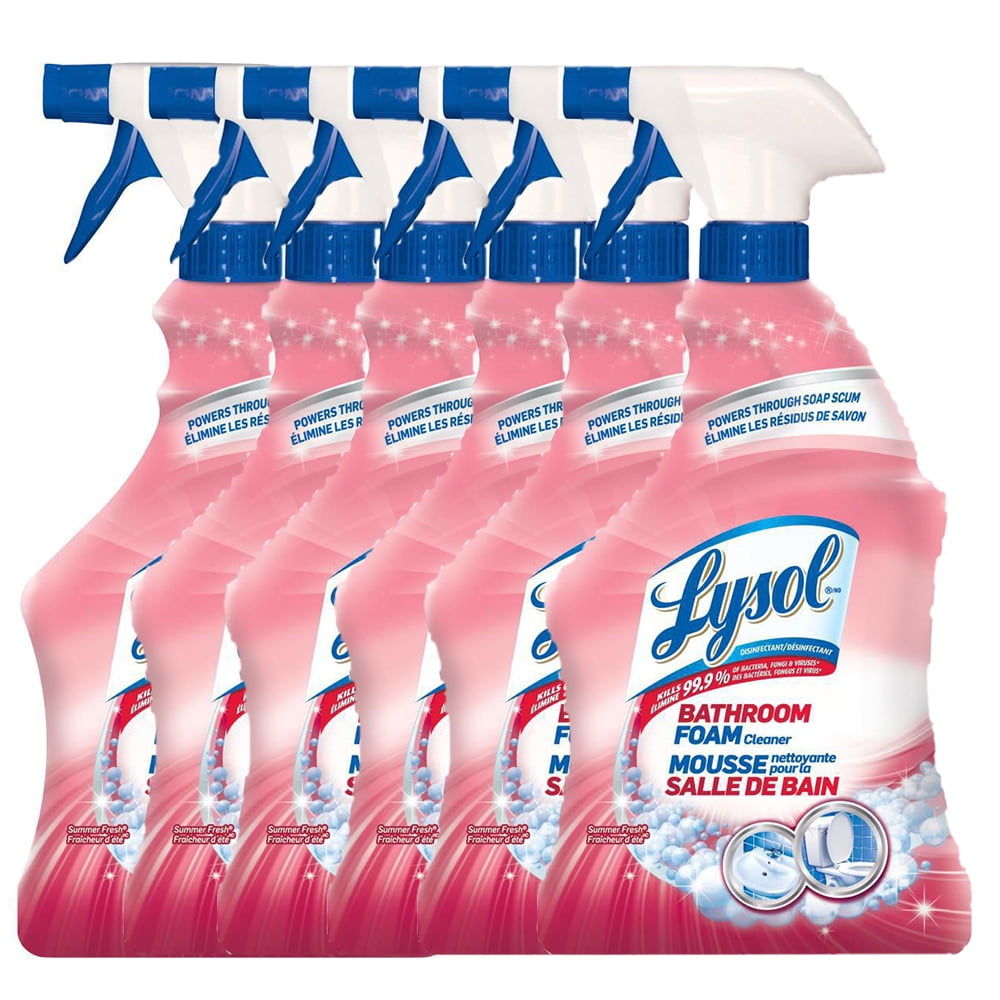 Lysol Bathroom Cleaner Spray, Bathroom Foam, Summer Fresh, 950ml