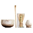 thumbnail image 4 of Matcha Tea Juego de té japonés Regalo Matcha Cerámica Matcha Kit Matcha Bowl With Spout 4 piezas blancas, 4 of 9