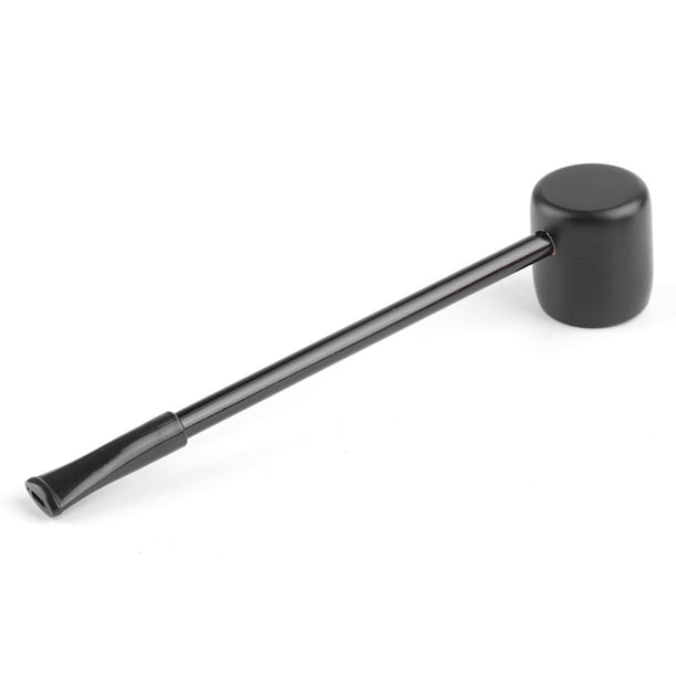 Pipa para Fumar, Pipa de Tabaco Recta Larga de ébano Pipa de Cigarrillo portátil de Fondo Plano de Madera Pipa de Cigarrillo Hecha a Mano Regalo Artesanal (sin Tabaco) Ecomeon no