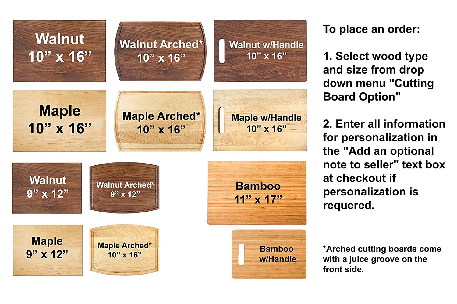 Grill Master Personalized Wood Cutting Board