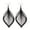 Black, variant on Designice 1 Pairs Eardrop Hollow Out Jewelry Gift Alloy Women Leaf Dangle Hook Earrings for Party
