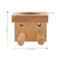 thumbnail image 2 of FONDOTIN 1Pack Baseball Holder Wall Mount Chocolate Wood Rectangular Display For Home, 2 of 6