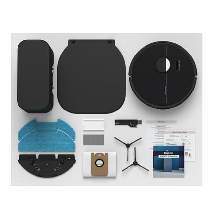 bObsweep - Dustin Wi-Fi Connected Self-Emptying Robot Vacuum and Mop - Night
