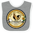 thumbnail image 3 of Inktastic Chicken Farmer Ask About My Chickens Boys or Girls Baby Bib, 3 of 4