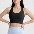 thumbnail image 5 of qelini Sports Bra for Women Wide Strap Breathable Summer Quick Dry Yoga Tank Top Shockproof Sports Bra for Women, 5 of 7